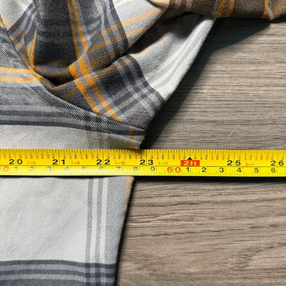 Lululemon Men's Masons Peak Flannel - Grey/Orange - Picture 4 of 5